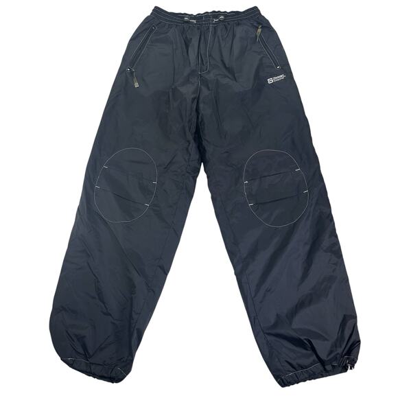 VTG 90s y2k Double Knee Track Pants Windbreaker Baggy Athletic Large Sweatpants - Picture 1 of 13